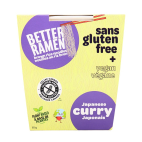Better Ramen Vegan Gluten-Free Ramen Cup Japanese Curry, 65g