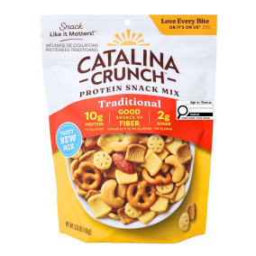Front of Catalina Crunch Keto Crunch Mix Snack Mix Traditional - Healthy Trail Mix - Keto Trail Mix - Best Trail Mix