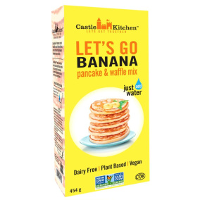 Castle Kitchen Vegan Pancake & Waffle Mix Let’s Go Bananas, 454g