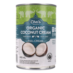 Cha’s Organics Coconut Full Cream Unsweetened, 400ml