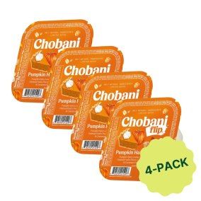 Chobani Flip High Protein Greek Yogurt Pumpkin Harvest Crisp 4-pack, 128g each