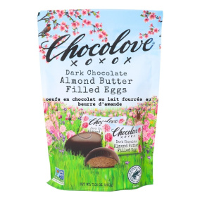 Chocolove XO Dark Chocolate Almond Butter Filled Eggs, 200g