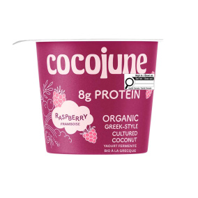 Cocojune High-Protein Organic Greek-Style Cultured Coconut Yogurt Raspberry, 142g
