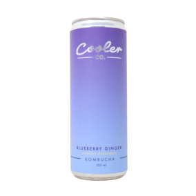 Cooler Co. Kombucha Blueberry Ginger Front of can