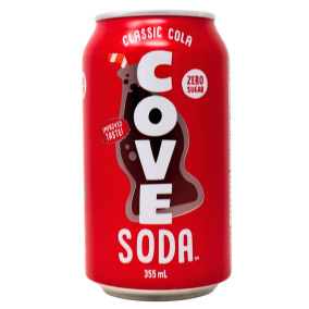 Cove Zero Sugar Probiotic Soda Classic Cola, 355ml