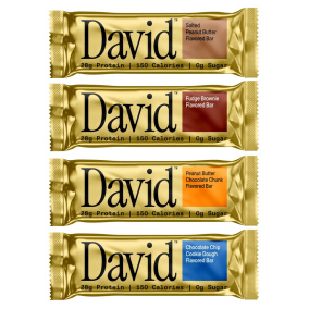David Protein Bar Variety 4-Pack Canada Front