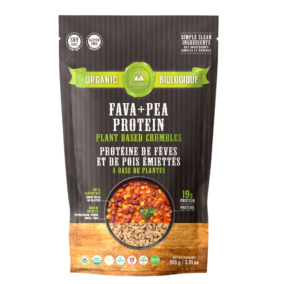 EcoIdeas Organic Fava + Pea Protein Plant-Based Crumbles, 108g 