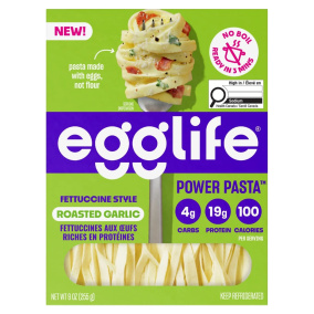 Egglife High Protein Power Pasta Fettuccine Style Roasted Garlic, 255g
