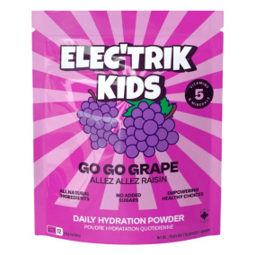 Elec’trik Kids Daily Hydration Powder Go Go Grape Front of package