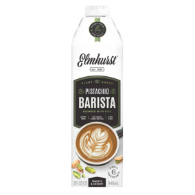 Elmhurst Plant Based Pistachio Milk Barista Edition, 946mL
