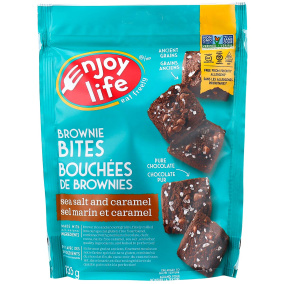 Enjoy Life Allergen-Free Brownie Bites Sea Salt and Caramel, 135g