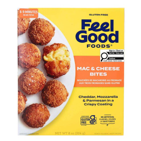 Feel Good Foods Gluten-Free Three Cheese Mac & Cheese Bites, 224 g