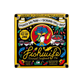 Fishwife Tinned Fish Smoked Salmon With Fly By Jing Sichuan Chili Crisp, 90g