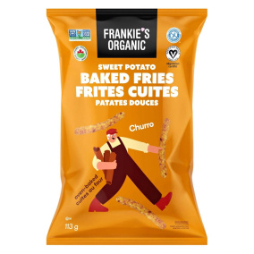 Frankie’s Organic Gluten-Free Oven-Baked Sweet Potato Fries Churro, 113g