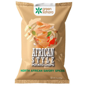 Green Sahara African-Style Potato Chips North African Savoury Spices, 85g