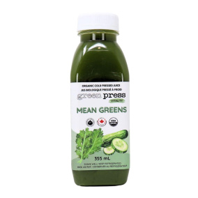 Green Press Organic Cold-Pressed Juice Mean Greens, 355 mL