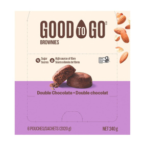 Good To Go Almond Flour Brownies Double Chocolate, 6 Pack