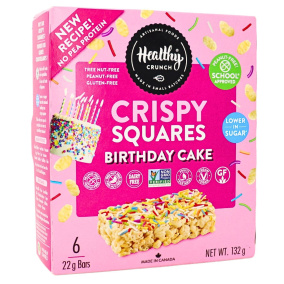 Healthy Crunch Crispy Squares Birthday Cake, 6 Bars