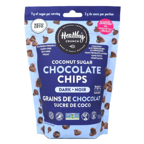 Healthy Crunch Vegan Dark Chocolate Chips With Coconut Sugar, 283g