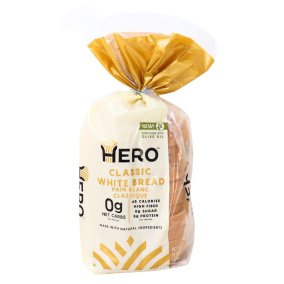 Hero Low-Carb Sliced Bread White, 450 g