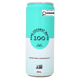 100 Coconuts Pure Coconut Water Drink Original, 325 mL