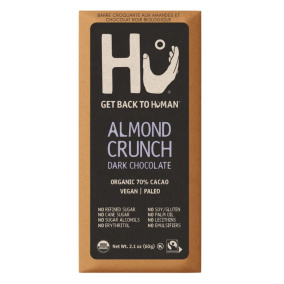 Hu Kitchen Dark Chocolate Almond Crunch Bar, 60g
