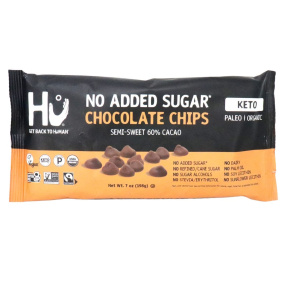 Hu Kitchen No Added Sugar Semi-Sweet Chocolate Chips, 198g