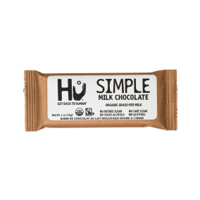 Hu Kitchen Organic Grass-Fed Simple Milk Chocolate Bar, 30g