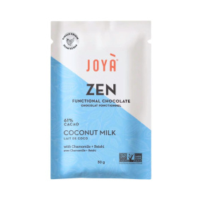 JOYA ZEN Functional Chocolate 61% Coconut Milk Chocolate With Chamomile + Reishi, 30g