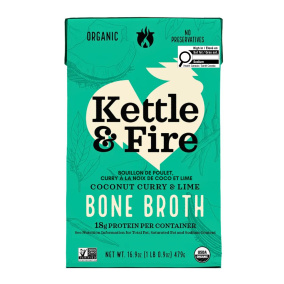 Kettle & Fire Chicken Bone Broth Coconut Curry & Lime, 479g