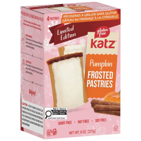 Katz Limited Edition Toaster Pastries Pumpkin Cheesecake, 4 Pastries