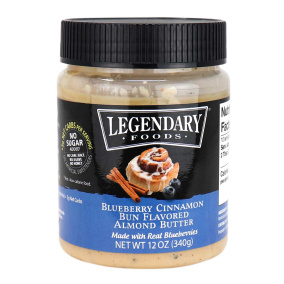 Legendary Foods Blueberry Cinnamon Bun Flavored Almond Butter, 340g