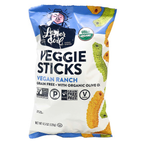 Lesser Evil Grain-Free Veggie Sticks Vegan Ranch, 128g