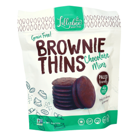 Lillabee Grain-Free Brownie Thins Chocolate Mint, 113g 