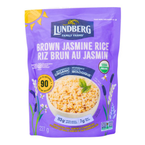 Lundberg 90-Seconds Microwavable Regenerative Organic Brown Jasmine Rice, 227g