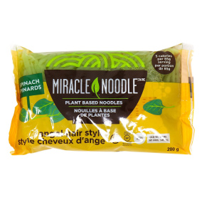 Miracle Noodle Spinach Angel Hair Shirataki Noodle, 198g