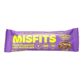 Misfits Vegan Protein Bar Chocolate Caramel, 45g