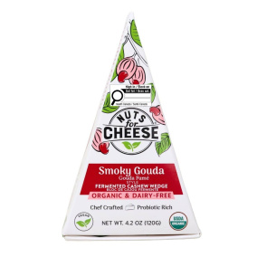 Nuts For Cheese Organic Dairy-Free Fermented Cashew Wedge Smoky Gouda Canada Front