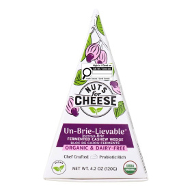  Nuts For Cheese Organic Dairy-Free Un-Brie-Lievable Fermented Cashew Wedge Canada Front