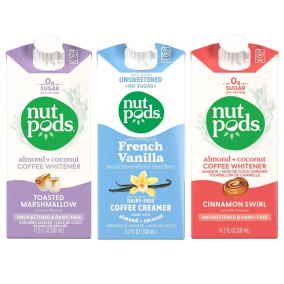 Nutpods Unsweetened & Dairy Free Almond + Coconut Creamers Favourites Collection, 3 Pack