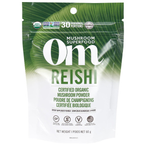 Om Mushroom Superfood Reishi Certified Organic Mushroom Powder, 60g