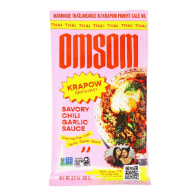 Omsom Gluten-Free Authentic Asian Sauce Thai Krapow Packet, 68g