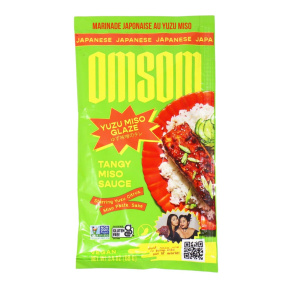 Omsom Gluten-Free Authentic Asian Sauce Japanese Yuzu Miso Glaze Packet, 68g