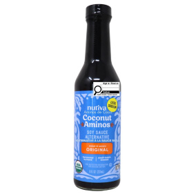 Nutiva Organic Less Sodium Coconut Aminos Soy-Free Soy Sauce Alternative, 237ml