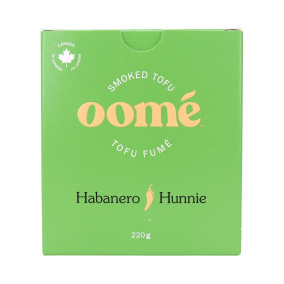 Oomé Smoked Tofu Habanero Hunnie, 220 g Front