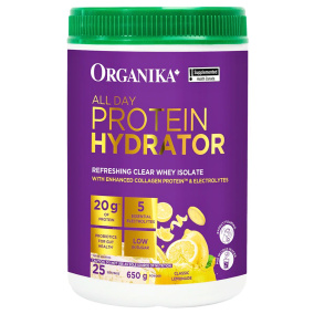 Organika All Day Whey Protein Hydrator Lemon, 650 g Front