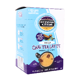Oregon Chai Authentic Chai Tea Latte Powdered Mix Vanilla, 8 Packets
