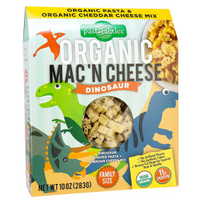 Pastabilities Organic Mac ‘n Cheese Dinosaur Pasta Family Size, 283g