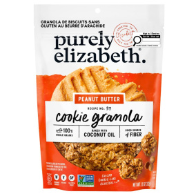 Front of Purely Elizabeth Gluten-Free Cookie Granola Peanut Butter - Gluten Free Granola - Cookie Granola - Granola Clusters