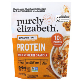 Purely Elizabeth Protein Ancient Grain Granola Cinnamon Toast Front
